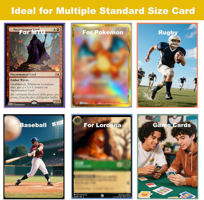 Premium Pink Card Sleeves, 150 Sleeves 2.6''x3.6''(66x91mm) Compatible with Standard Sized Trading Card, Fit for MTG PTCG Game Card, Baseball Card, Sport Card
